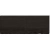 Bänkskiva badrum mörkbrun 160x60x(2-4) cm behandlat massivt trä vidaXL 160 x 60 x 4 cm – miniatyr 3