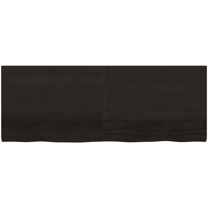 Bänkskiva badrum mörkbrun 160x60x(2-4) cm behandlat massivt trä vidaXL 160 x 60 x 4 cm – bild 3