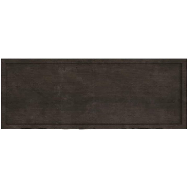 Bänkskiva badrum mörkbrun 160x60x(2-4) cm behandlat massivt trä vidaXL 160 x 60 x 4 cm – bild 4