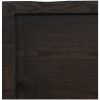Bänkskiva badrum mörkbrun 160x60x(2-4) cm behandlat massivt trä vidaXL 160 x 60 x 4 cm – miniatyr 7