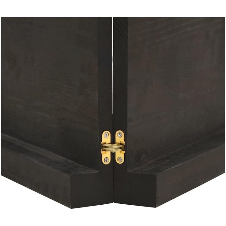 Bänkskiva badrum mörkbrun 160x60x(2-6) cm behandlat massivt trä vidaXL 160 x 60 x 6 cm – bild 8