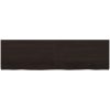 Bänkskiva badrum mörkbrun 180x50x(2-6) cm behandlat massivt trä vidaXL 180 x 50 x 6 cm – miniatyr 3
