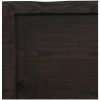 Bänkskiva badrum mörkbrun 180x50x(2-6) cm behandlat massivt trä vidaXL 180 x 50 x 6 cm – miniatyr 7
