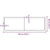 Bänkskiva badrum mörkbrun 180x60x(2-4) cm behandlat massivt trä vidaXL 180 x 60 x 4 cm – miniatyr 11