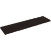 Bänkskiva badrum mörkbrun 200x50x(2-6) cm behandlat massivt trä vidaXL 200 x 50 x 6 cm – miniatyr 2