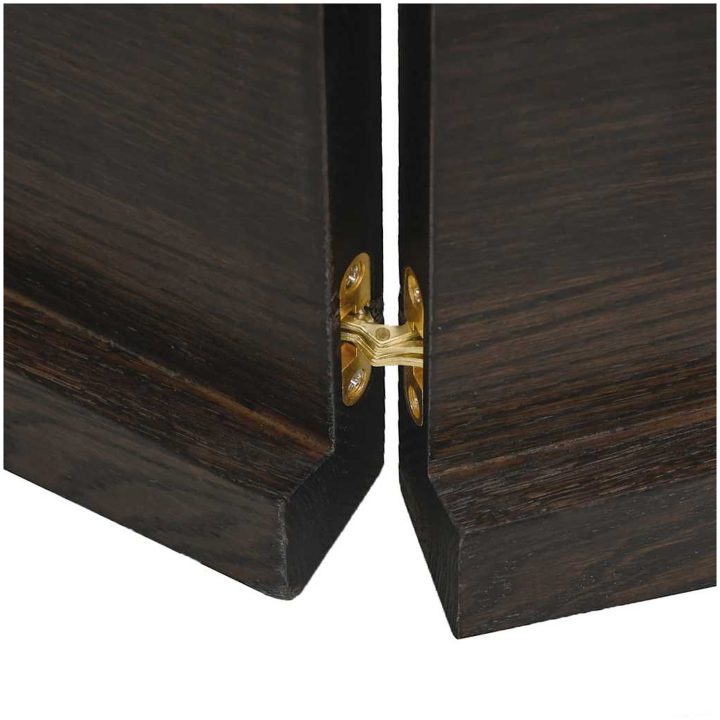 Bänkskiva badrum mörkbrun 200x60x(2-4) cm behandlat massivt trä vidaXL 200 x 60 x 4 cm – bild 8