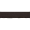 Bänkskiva badrum mörkbrun 220x50x(2-4) cm behandlat massivt trä vidaXL 220 x 50 x 4 cm – miniatyr 3