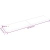 Bänkskiva badrum mörkbrun 220x50x(2-4) cm behandlat massivt trä vidaXL 220 x 50 x 4 cm – miniatyr 10