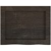 Bänkskiva badrum mörkbrun 40x30x(2-4) cm behandlat massivt trä vidaXL 40 x 30 x 4 cm – miniatyr 4