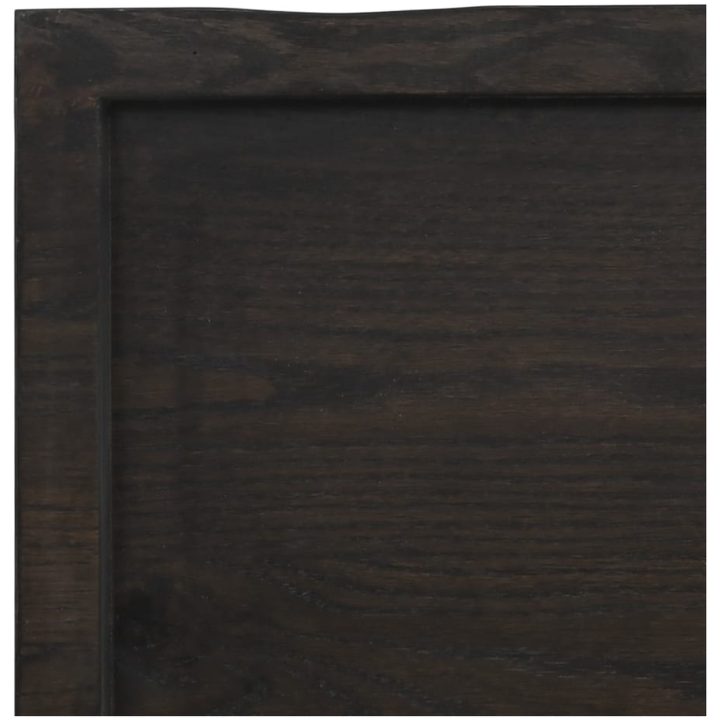 Bänkskiva badrum mörkbrun 40x30x(2-4) cm behandlat massivt trä vidaXL 40 x 30 x 4 cm – bild 6