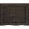Bänkskiva badrum mörkbrun 40x30x(2-6) cm behandlat massivt trä vidaXL 40 x 30 x 6 cm – miniatyr 4