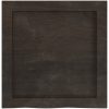 Bänkskiva badrum mörkbrun 40x40x(2-4) cm behandlat massivt trä vidaXL 40 x 40 x 4 cm – miniatyr 4