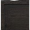 Bänkskiva badrum mörkbrun 40x40x(2-4) cm behandlat massivt trä vidaXL 40 x 40 x 4 cm – miniatyr 6