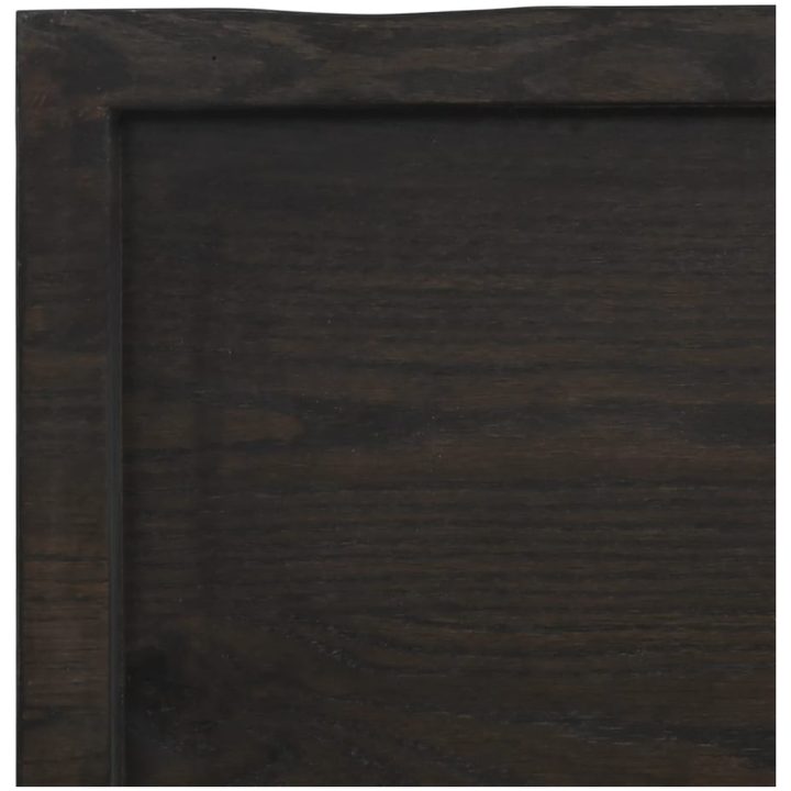 Bänkskiva badrum mörkbrun 40x40x(2-4) cm behandlat massivt trä vidaXL 40 x 40 x 4 cm – bild 6