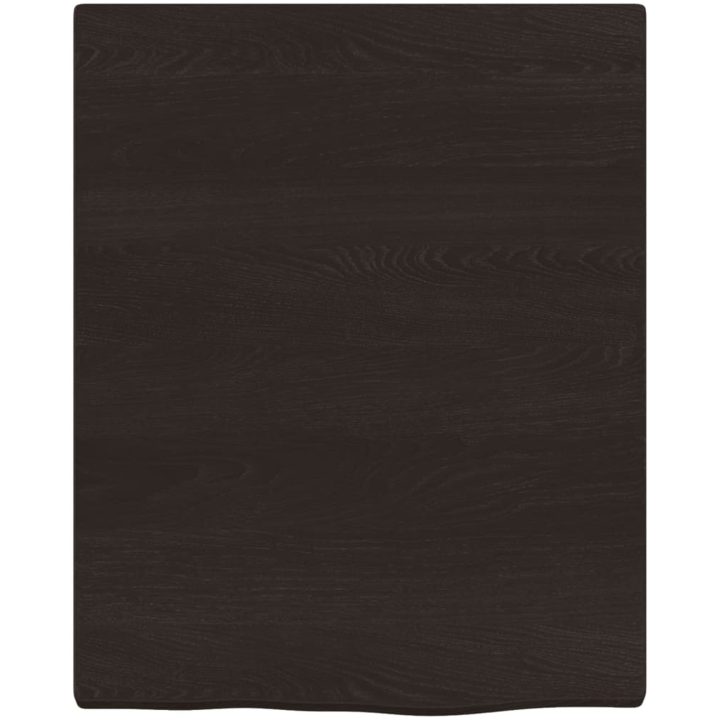 Bänkskiva badrum mörkbrun 40x50x(2-4) cm behandlat massivt trä vidaXL 40 x 50 x 4 cm – bild 3