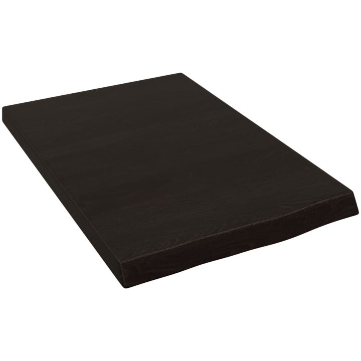 Bänkskiva badrum mörkbrun 40x60x(2-4) cm behandlat massivt trä vidaXL 40 x 60 x 4 cm – bild 2