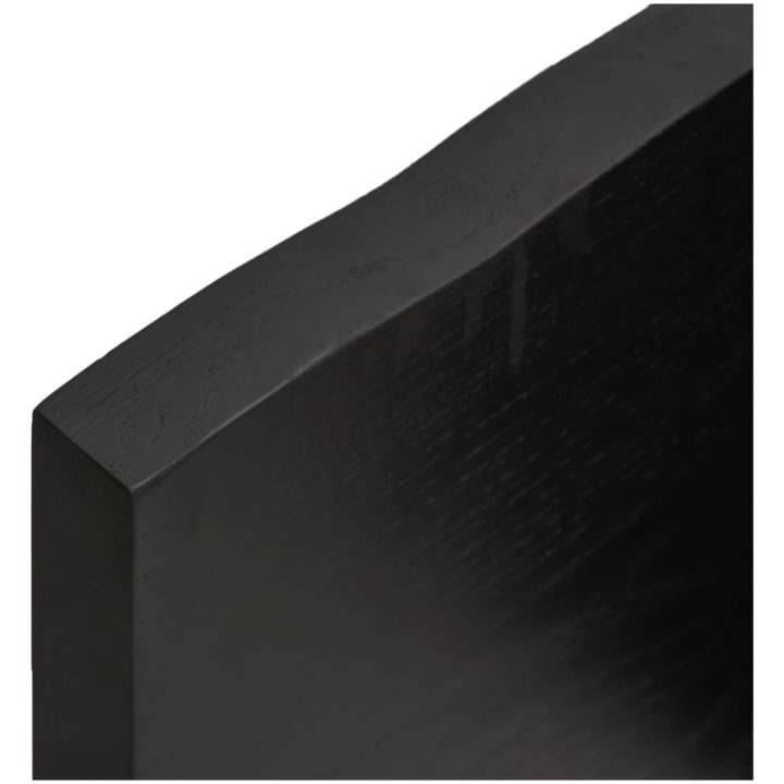 Bänkskiva badrum mörkbrun 40x60x(2-4) cm behandlat massivt trä vidaXL 40 x 60 x 4 cm – bild 7