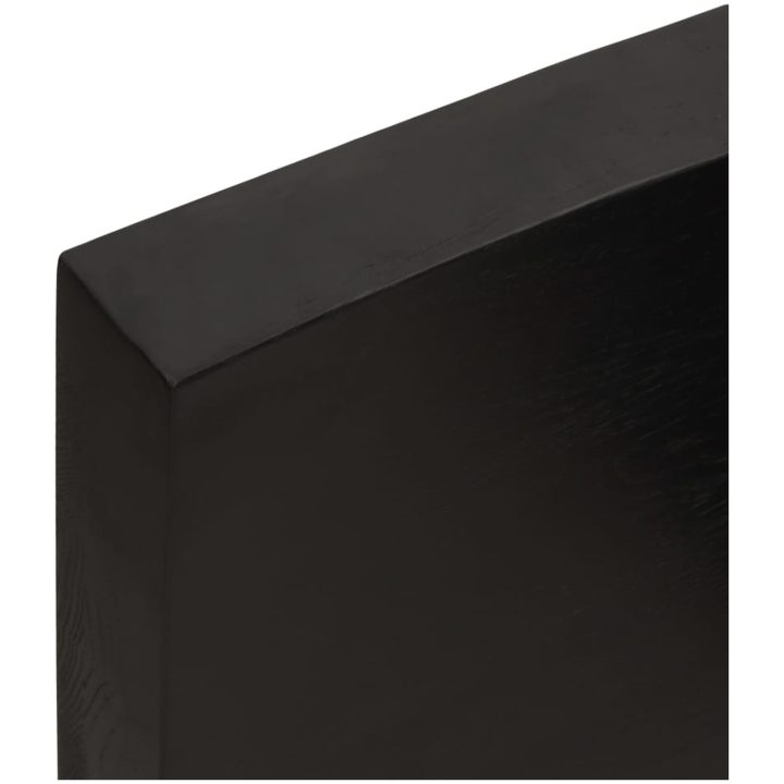Bänkskiva badrum mörkbrun 40x60x(2-6) cm behandlat massivt trä vidaXL 40 x 60 x 6 cm – bild 7