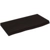 Bänkskiva badrum mörkbrun 60x30x(2-4) cm behandlat massivt trä vidaXL 60 x 30 x 4 cm – miniatyr 2