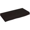 Bänkskiva badrum mörkbrun 60x30x(2-6) cm behandlat massivt trä vidaXL 60 x 30 x 6 cm – miniatyr 2