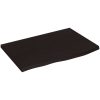 Bänkskiva badrum mörkbrun 60x40x(2-4) cm behandlat massivt trä vidaXL 60 x 40 x 4 cm – miniatyr 2