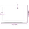 Bänkskiva badrum mörkbrun 60x40x(2-4) cm behandlat massivt trä vidaXL 60 x 40 x 4 cm – miniatyr 9