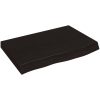 Bänkskiva badrum mörkbrun 60x50x(2-4) cm behandlat massivt trä vidaXL 60 x 50 x 4 cm – miniatyr 2