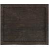 Bänkskiva badrum mörkbrun 60x50x(2-4) cm behandlat massivt trä vidaXL 60 x 50 x 4 cm – miniatyr 4