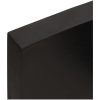 Bänkskiva badrum mörkbrun 60x50x(2-4) cm behandlat massivt trä vidaXL 60 x 50 x 4 cm – miniatyr 7