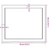 Bänkskiva badrum mörkbrun 60x50x(2-4) cm behandlat massivt trä vidaXL 60 x 50 x 4 cm – miniatyr 9