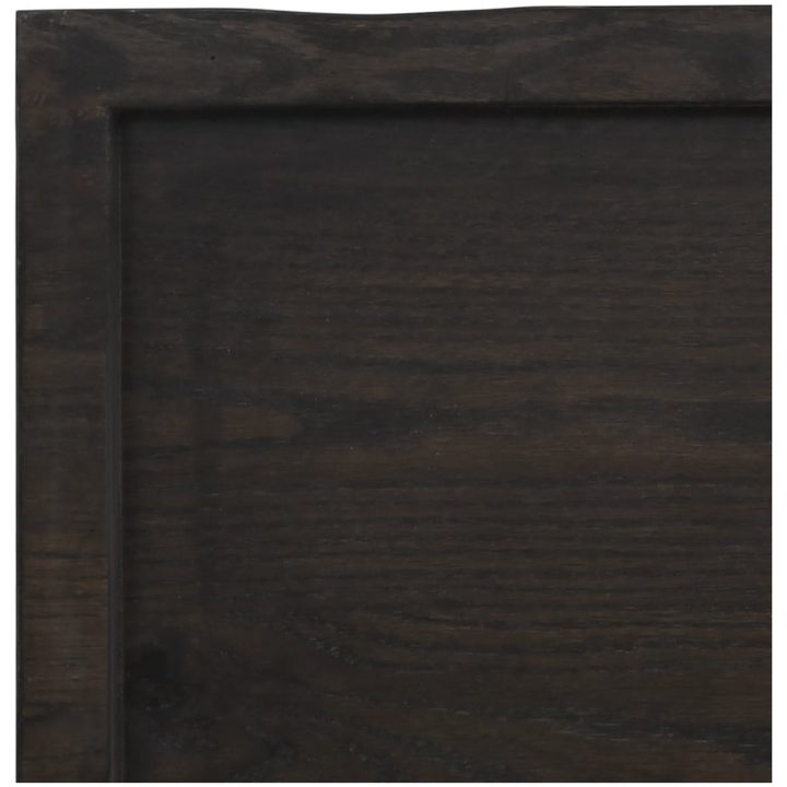 Bänkskiva badrum mörkbrun 60x60x(2-4) cm behandlat massivt trä vidaXL 60 x 60 x 4 cm – bild 6