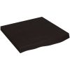 Bänkskiva badrum mörkbrun 60x60x(2-6) cm behandlat massivt trä vidaXL 60 x 60 x 6 cm – miniatyr 2