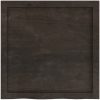 Bänkskiva badrum mörkbrun 60x60x(2-6) cm behandlat massivt trä vidaXL 60 x 60 x 6 cm – miniatyr 4