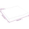 Bänkskiva badrum mörkbrun 60x60x(2-6) cm behandlat massivt trä vidaXL 60 x 60 x 6 cm – miniatyr 8