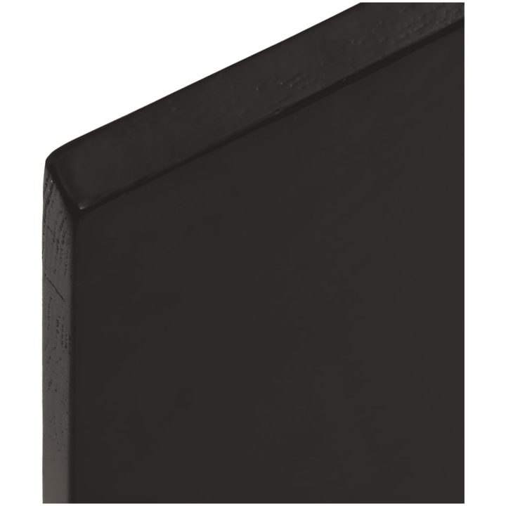 Bänkskiva badrum mörkbrun behandlat massivt trä vidaXL 40 x 60 x 2 cm – bild 5