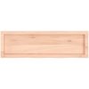 Bänkskiva för badrum 100x30x(2-6) cm obehandlat massivt trä vidaXL 100 x 30 x 6 cm – miniatyr 4