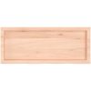 Bänkskiva för badrum 100x40x(2-4) cm obehandlat massivt trä vidaXL 100 x 40 x 4 cm – miniatyr 4