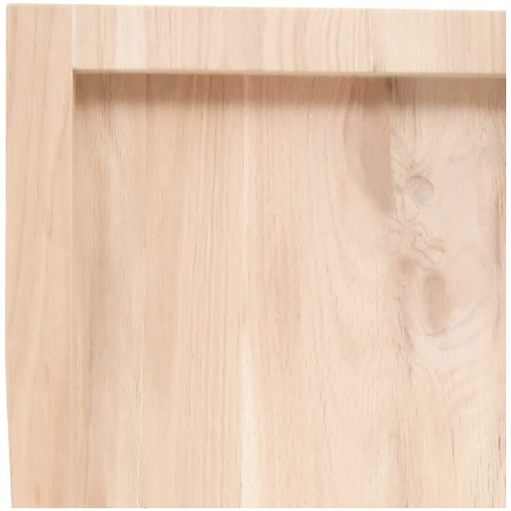 Bänkskiva för badrum 100x40x(2-4) cm obehandlat massivt trä vidaXL 100 x 40 x 4 cm – bild 6