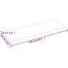 Bänkskiva för badrum 100x40x(2-4) cm obehandlat massivt trä vidaXL 100 x 40 x 4 cm – miniatyr 8