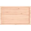 Bänkskiva för badrum 100x60x(2-4) cm obehandlat massivt trä vidaXL 100 x 60 x 4 cm – miniatyr 4