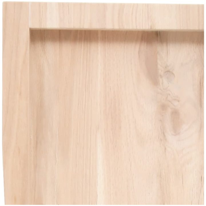 Bänkskiva för badrum 100x60x(2-4) cm obehandlat massivt trä vidaXL 100 x 60 x 4 cm – bild 6