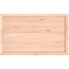 Bänkskiva för badrum 100x60x(2-6) cm obehandlat massivt trä vidaXL 100 x 60 x 6 cm – miniatyr 4