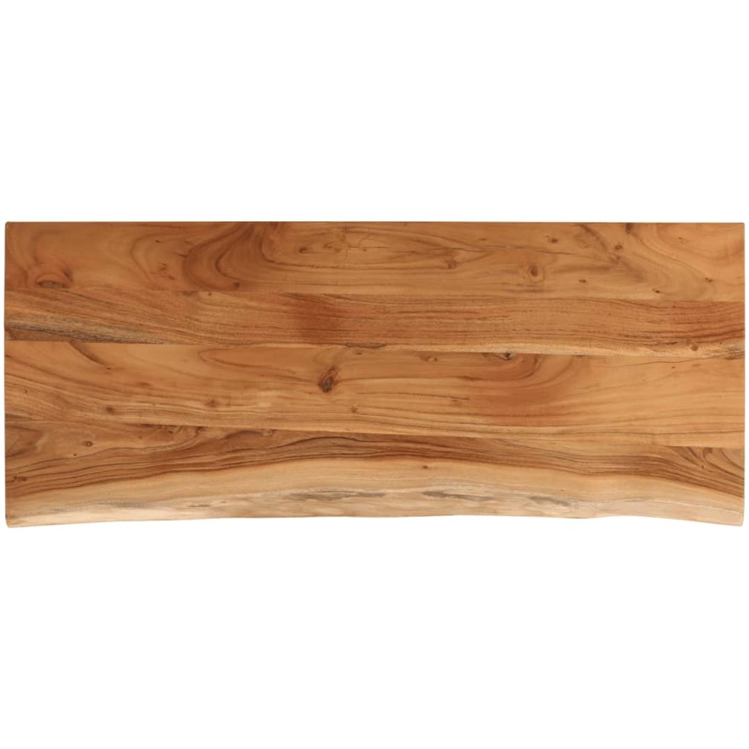 Bänkskiva för badrum 140x60x2,5 cm rektangulär massiv akacia vidaXL 140 x 60 x 2.5 cm – bild 2