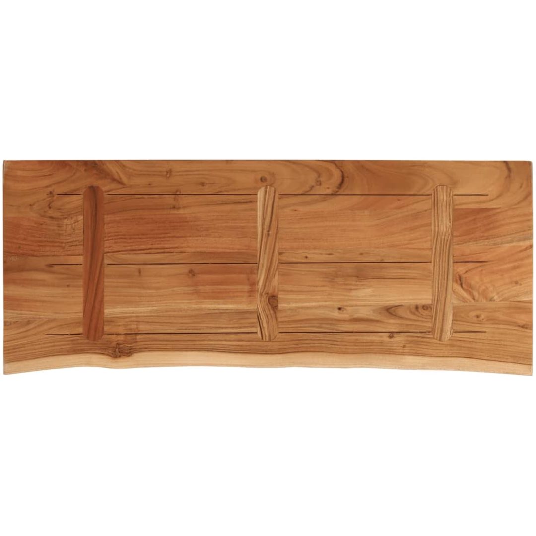 Bänkskiva för badrum 140x60x2,5 cm rektangulär massiv akacia vidaXL 140 x 60 x 2.5 cm – bild 5