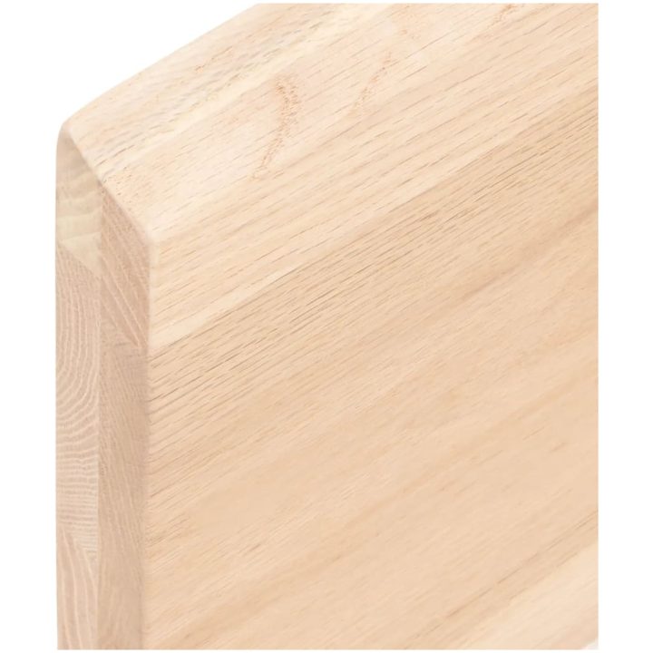 Bänkskiva för badrum 40x30x(2-4) cm obehandlat massivt trä vidaXL 40 x 30 x 4 cm – bild 7