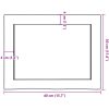 Bänkskiva för badrum 40x30x(2-4) cm obehandlat massivt trä vidaXL 40 x 30 x 4 cm – miniatyr 9