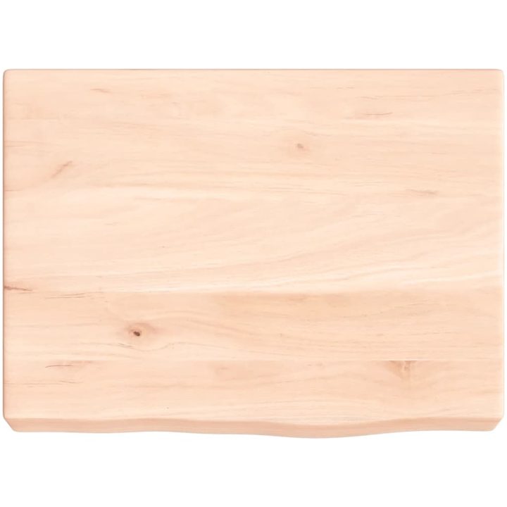 Bänkskiva för badrum 40x30x(2-6) cm obehandlat massivt trä vidaXL 40 x 30 x 6 cm – bild 3