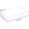 Bänkskiva för badrum 40x30x(2-6) cm obehandlat massivt trä vidaXL 40 x 30 x 6 cm – miniatyr 8