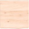 Bänkskiva för badrum 40x40x(2-4) cm obehandlat massivt trä vidaXL 40 x 40 x 4 cm – miniatyr 3