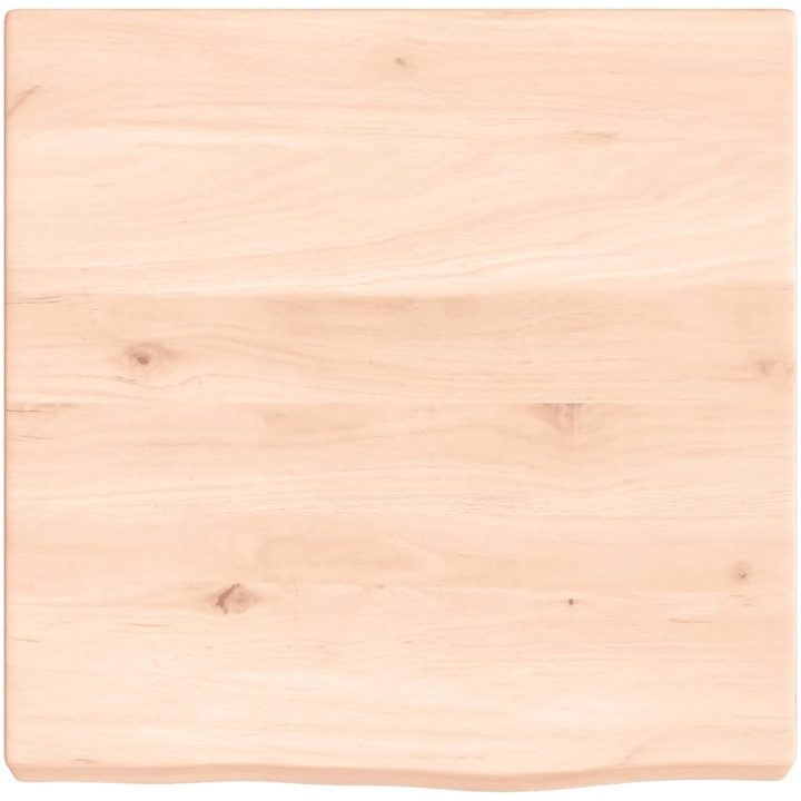 Bänkskiva för badrum 40x40x(2-4) cm obehandlat massivt trä vidaXL 40 x 40 x 4 cm – bild 3
